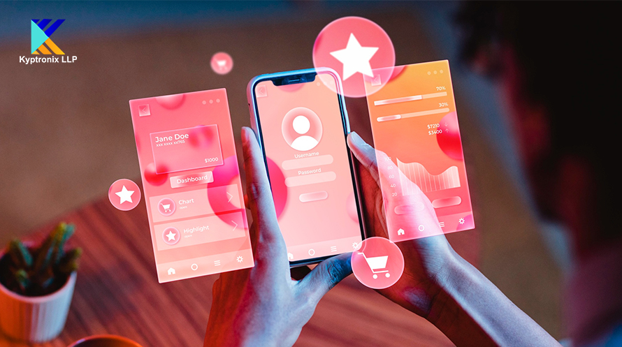 2024 mobile app design trends featuring minimalist interfaces and AR